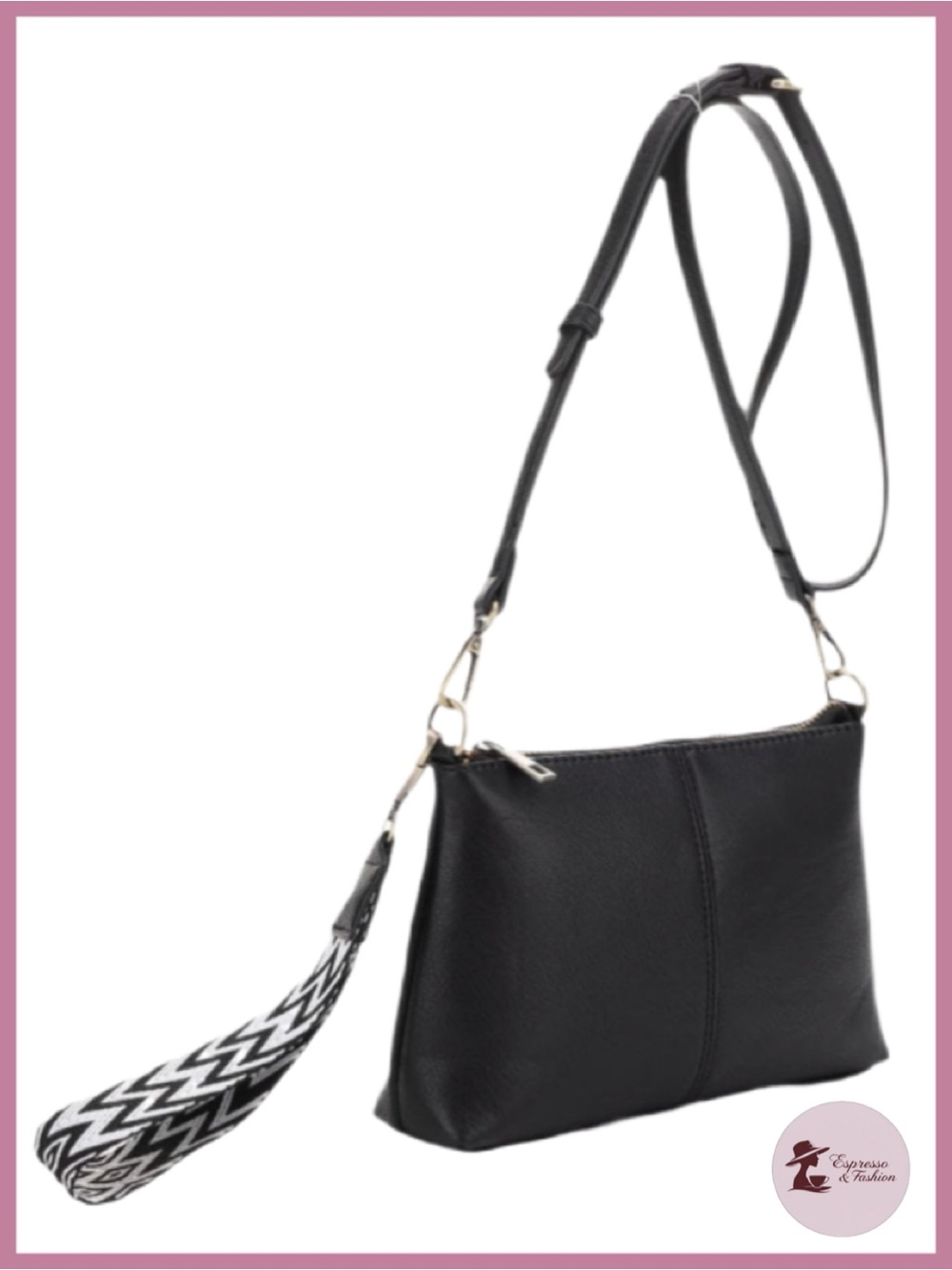 NWT Lana Black Crossbody Wristlet Bag